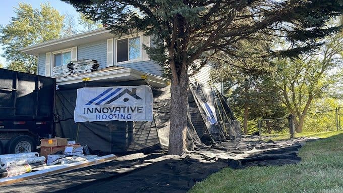 Innovative Roofing crew on a Midwest job site — serving Council Bluffs, IA from Omaha HQ