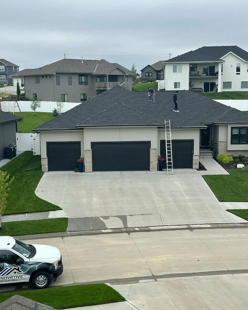 Completed roofing project by Innovative Roofing