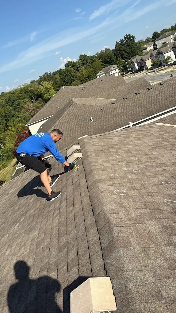 Seamless gutter installation by Innovative Roofing